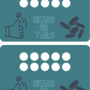 Heads or tails - tens frame